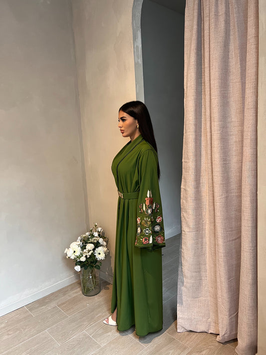 Abaya Oriental Kaki