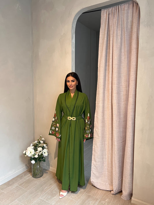Abaya Oriental Kaki