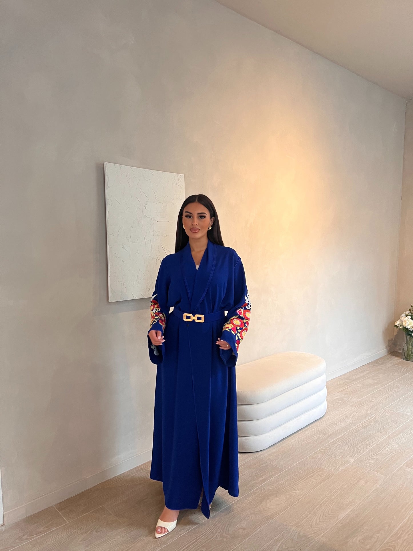 Abaya Oriental Bleu Royal