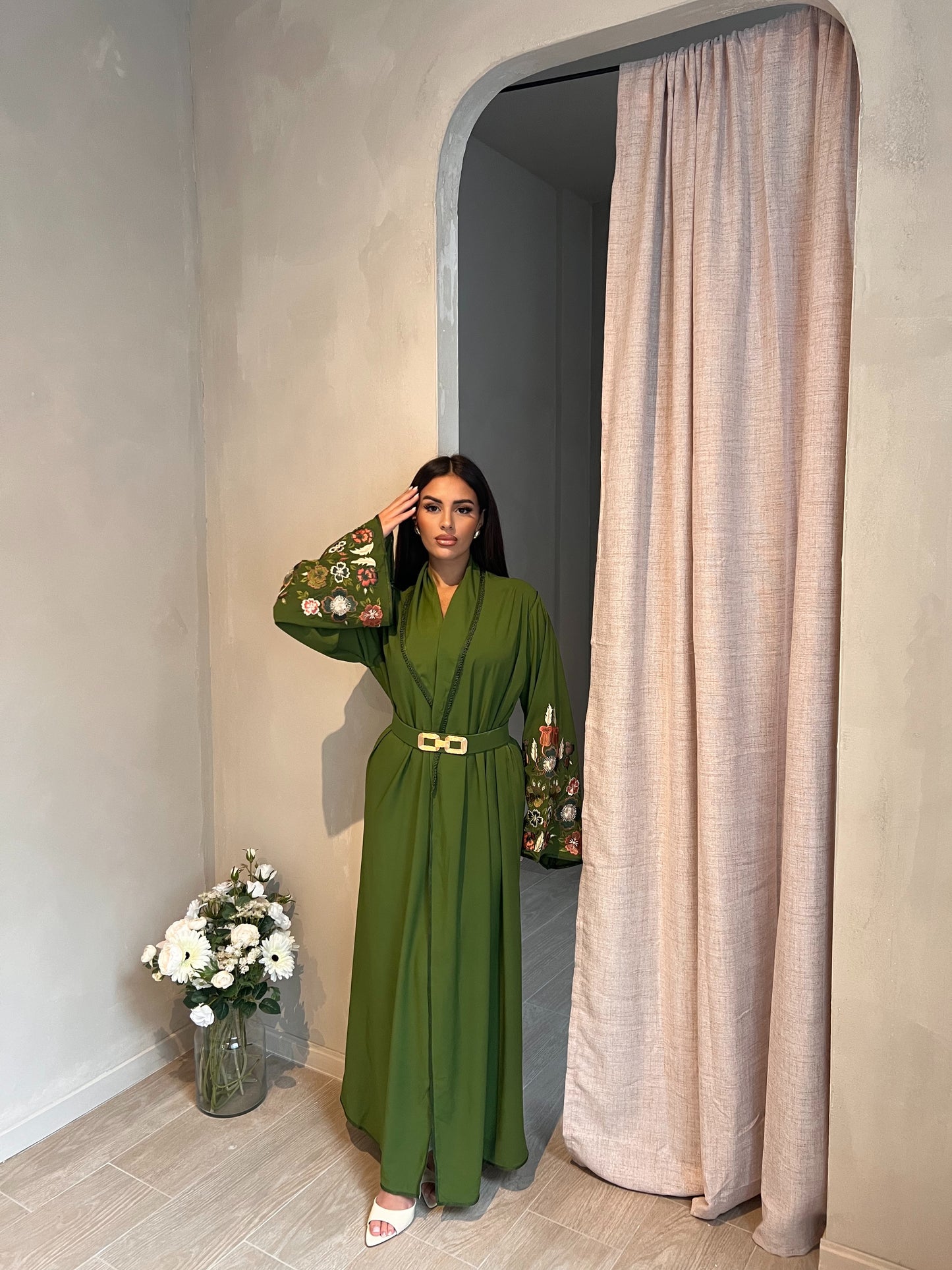 Abaya Oriental Kaki