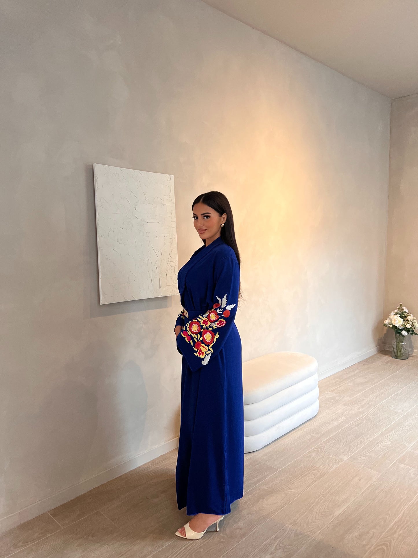 Abaya Oriental Bleu Royal
